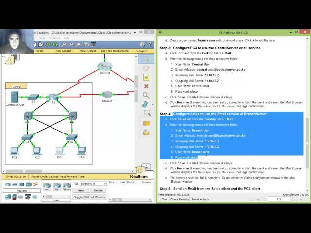 10.2.1.7 Packet Tracer - Web and Email