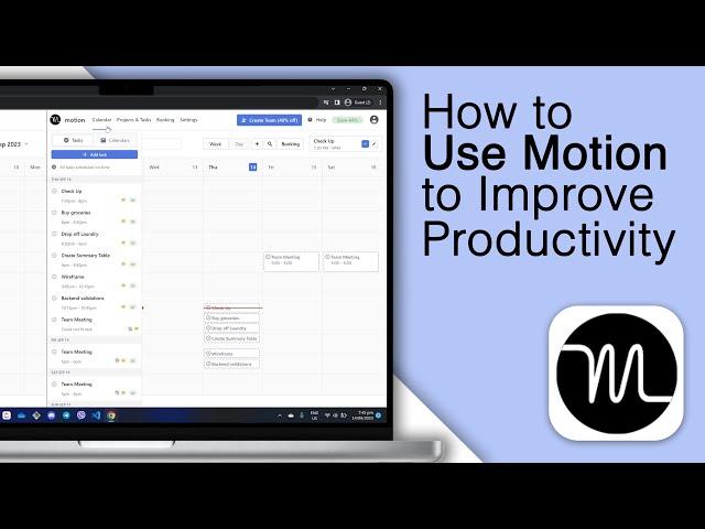 How to use Motion to Improve Productivity! Motion App Review