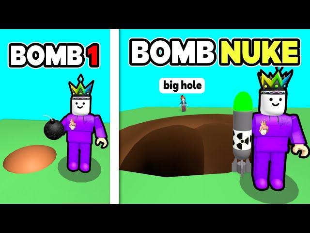 I DIG Using Bombs BUT Upgrade To a NUKE On Roblox