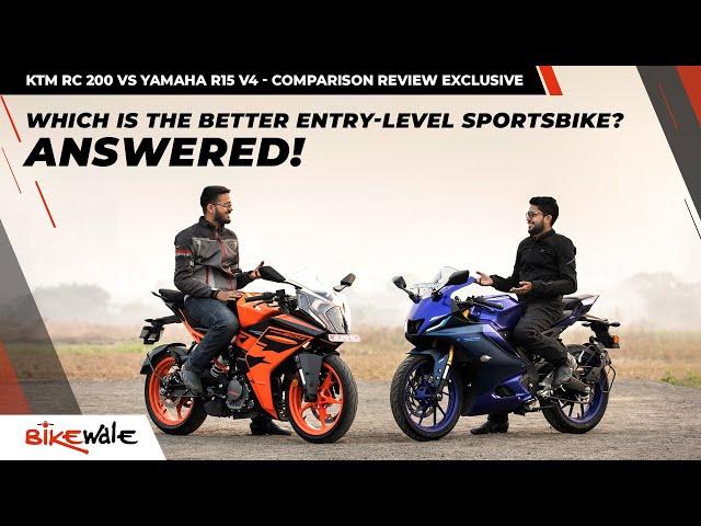 New Yamaha R15 V4 Vs KTM RC 200 Comparison Review | Which One Should You Buy? | BikeWale