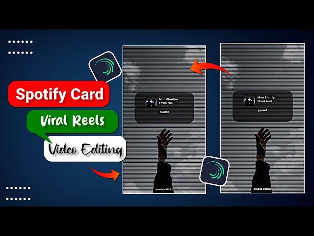 New Spotify Card Viral Video Editing Alight Motion  | Instagram Viral Editing
