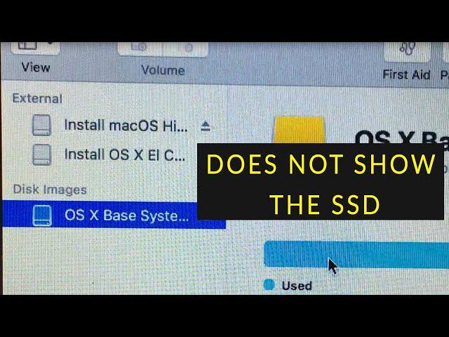 SSD not showing in Disk Utility SOLVED !!!