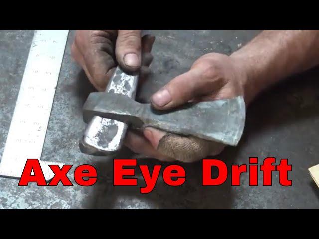 Forging an axe eye drift - basic blacksmithing