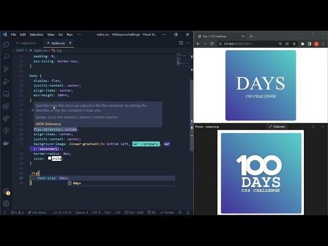 100 Days CSS Challenge Day #1 | Code With Marish