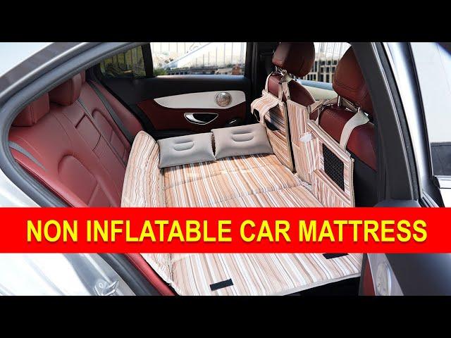 Non Inflatable Car Bed Back seat Car Mattress & Convertible Storage Bin-installation