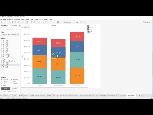 Tableau Tutorial 82 - How to re-position the axis category title to bottom