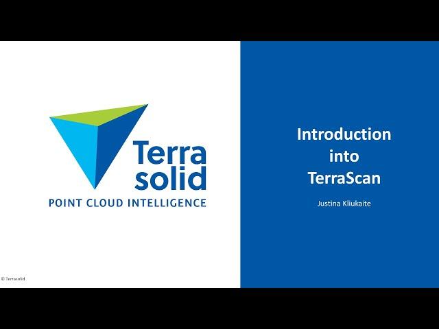 TerraScan - software for point cloud processing