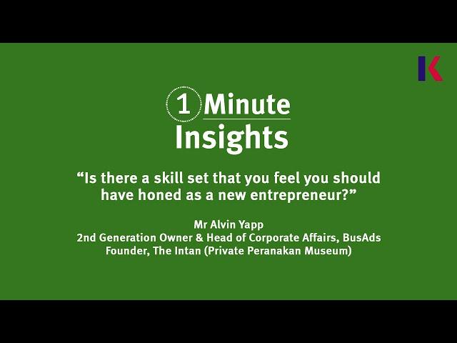 #1MinuteInsights – “Is there a skill set you feel you should have honed as a new entrepreneur?”