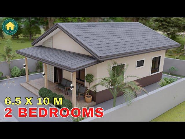 Simple House Design Idea with 2 Bedrooms