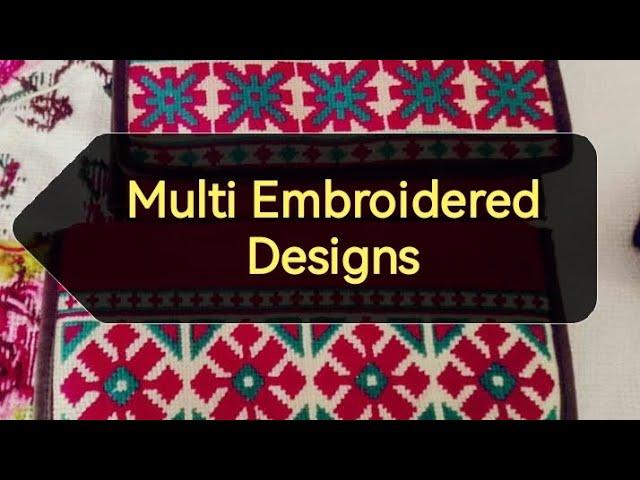 Multi Embroidered Designs//latest chusion cover hand Embroidery #cookncraftainment