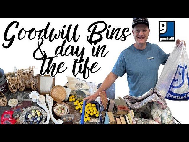 Goodwill bins shopping - A day in the life - thrifting for profit - reselling