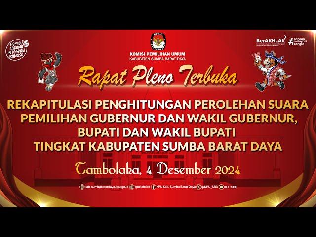 LIVE 3 - RAPAT PLENO TERBUKA KABUPATEN SUMBA BARAT DAYA 2024