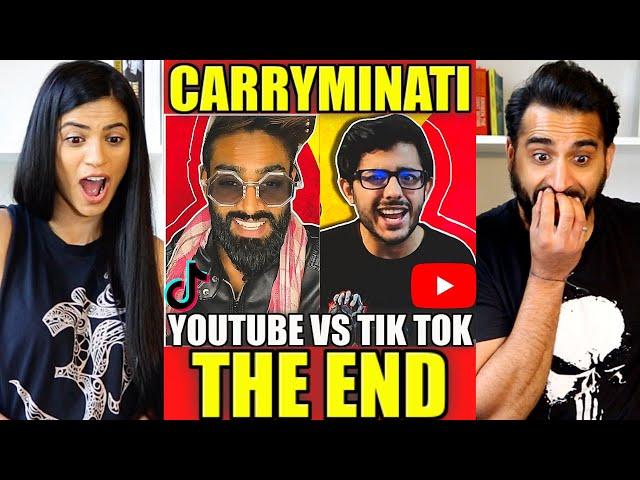 YOUTUBE VS TIK TOK: THE END | CarryMinati | REACTION!!