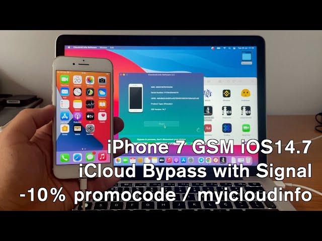 iPhone 7 GSM / MEID iCloud Bypass iOS14.8 with calls & Signal 100% working