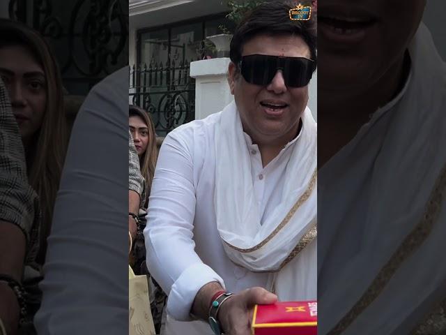 Govinda Shares Sweets with Media Friends!  #Govinda #MediaEvent #SweetMoment