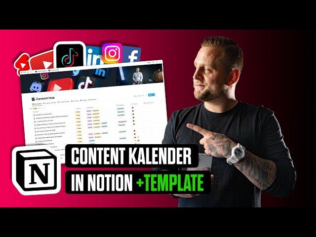 NOTION Content Kalender   + Gratis Template