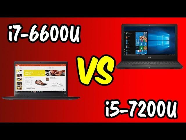 i7-6600U vs i5-7200U Benchmarks Test!  [4K]
