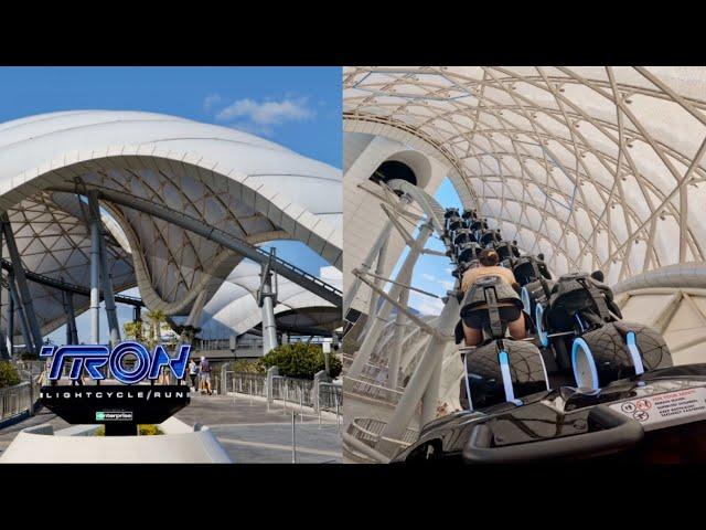 Magic Kingdom TRON Lightcycle Run Full Ride Experience in 4K | Walt Disney World Florida March 2023