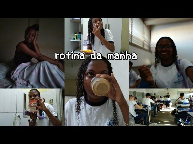 Rotina da manhã~arruma-se comigo,escola,comida..