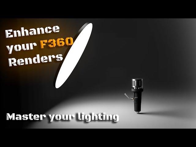 Fusion360 Rendering tip - Create your lights tutorial