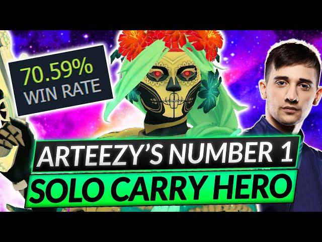 Arteezy's #1 SOLO CARRY HERO - Best Muerta Build and Tips! - Dota 2 Guide 7.34c