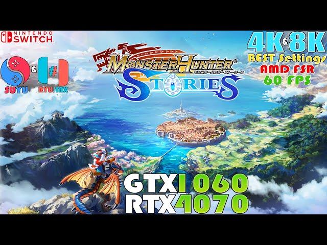 Monster Hunter Stories Remastered PC ~ YUZU/SUYU & RYUJINX 4K & 8K BEST Settings Test | 60FPS | FSR