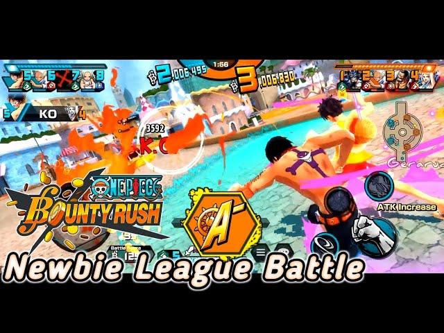 OPBR Newbie Playing League Battle (A-) | One Piece Bounty Rush