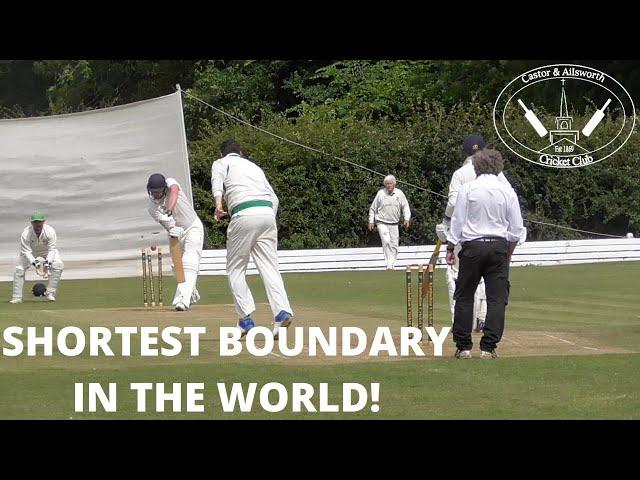 SHORTEST BOUNDARY IN THE WORLD! | Club Cricket Highlights - Castor & Ailsworth CC vs Kimbolton CC