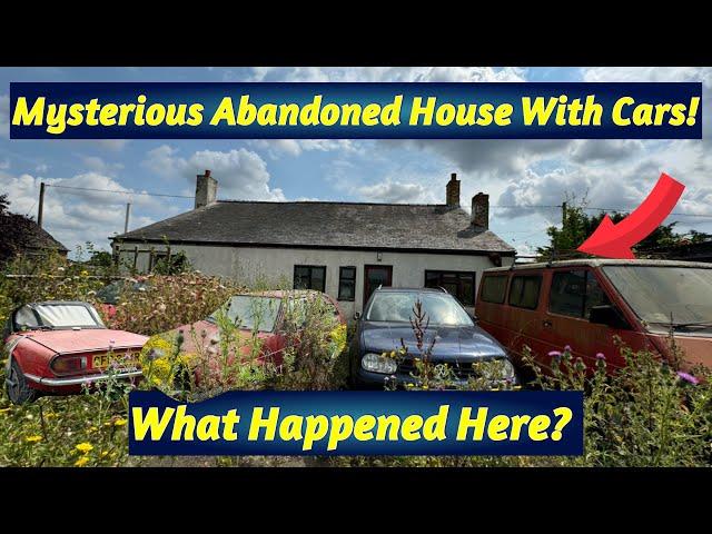 I Found & Explore A Mysterious Abandoned House With Cars & Items Inside… But What Happened here?…