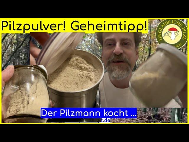 Pilzpulver - die Würzzutat beim Kochen! getrocknete Pilze in der Küche! Pilze suchen und zubereiten!