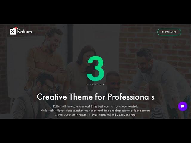 Kalium - Creative Theme for Professionals | Business Website WordPress Theme