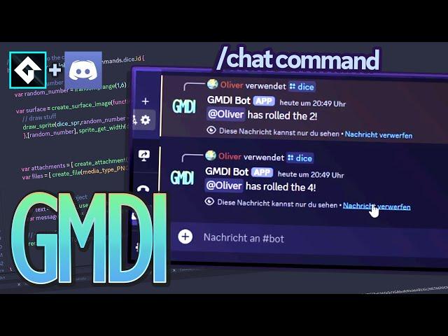 A Discord Bot with GameMaker [#02] • How to create a command
