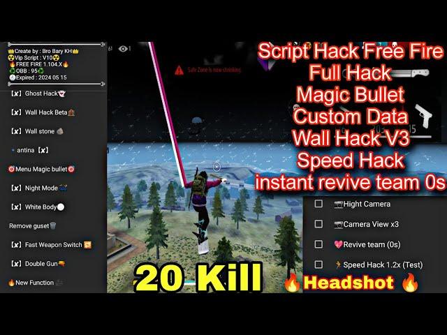 Script Hack Free Fire Ob44 Revive 0s Custom Data Speed Hack Magic bullet WallHack V3 Ghost V10