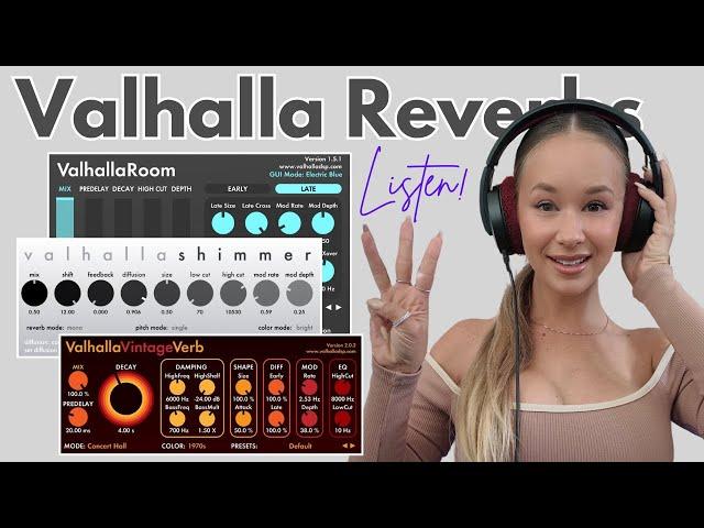 Which Valhalla Reverb Plugin Should You Buy? Listen to ALL 3! Room, Vintage, Shimmer!