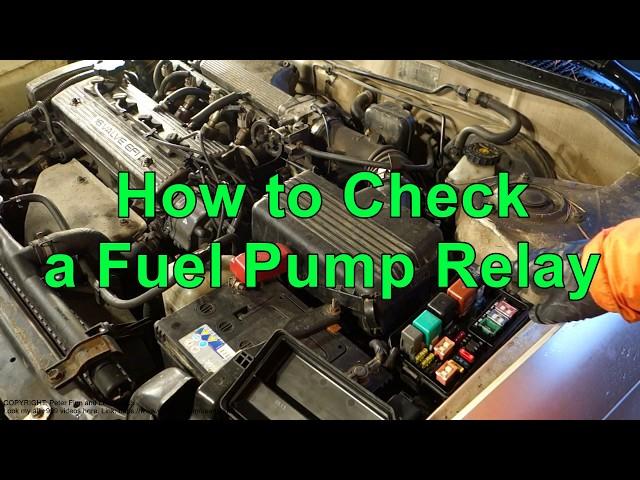 How to Check a Fuel Pump Relay in car