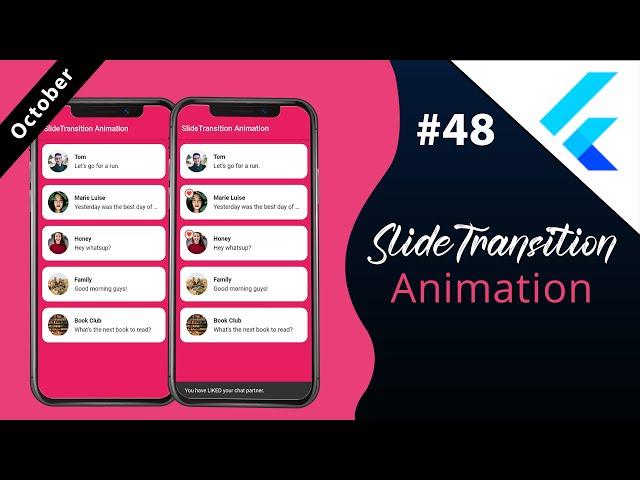 Flutter Tutorial - SlideTransition Animation