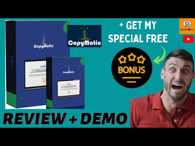 CopyMatic Review 2021 I CopyMatic I copymatic review I CopyMatic demo I CopyMatic bonus I CopyMatic