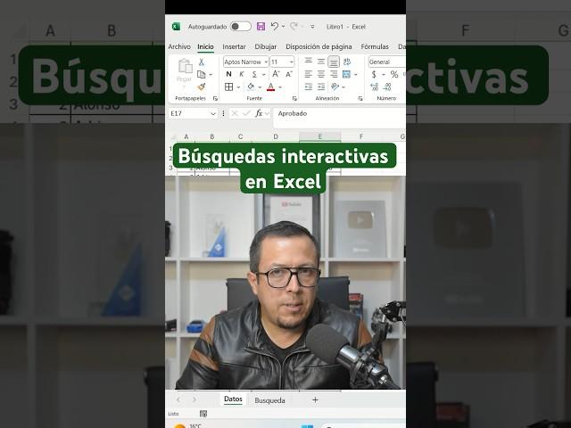 Cómo hacer una búsqueda interactiva en Excel en un minuto.