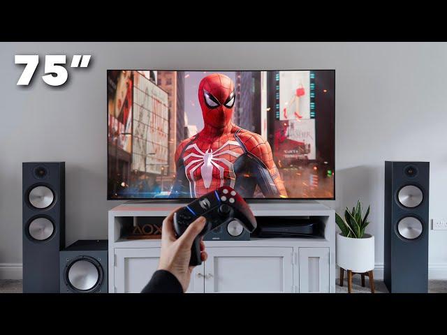 Gaming on a 75” TV: is bigger better?