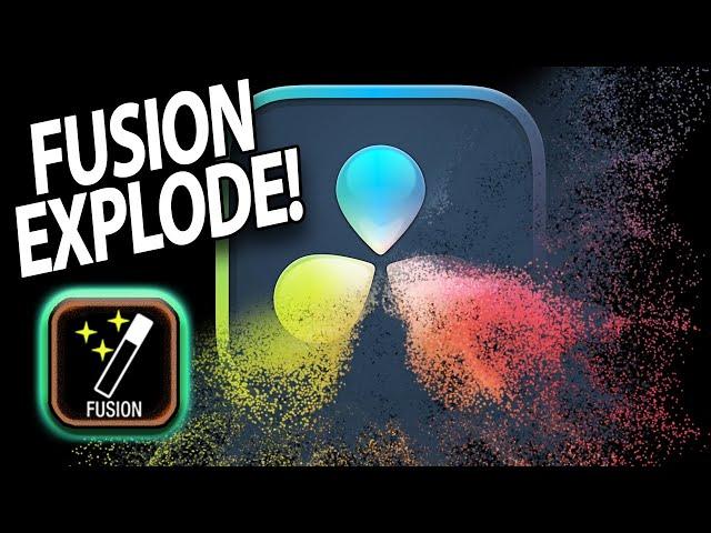 Easy FUSION Particle Explosions with only 4 Nodes In DaVinci Resolve 19! | Beginner Fusion Tutorial