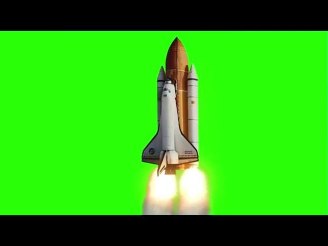 Green Screen Rocket Launch