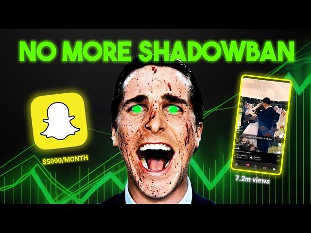 How to NOT get Shadowbanned on Snapchat Spotlight (to make $3000 per MONTH!)