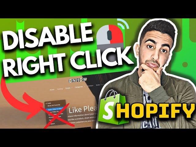 How To Disable Right Click On Shopify Store