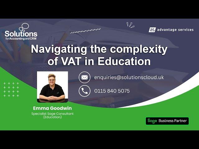 Navigating the complexity of VAT in Education