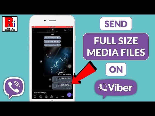 How to Send Full Size Photos & Videos on Viber || Send Original Size Media Files