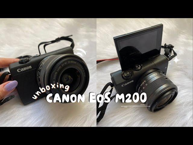 Unboxing Canon EOS M200 | Pontos positivos e negativos, vale a pena & o que estou achando 