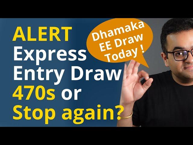 SURPRISE Express Entry Draw - Low CRS for Canada PR! Will IRCC go lower or stop the draws again?