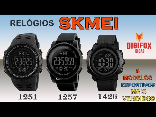 Top 3 Relógios Originais SKMEI 1251, 1257 e 1426 demonstração dos modelos mais vendidos da internet!