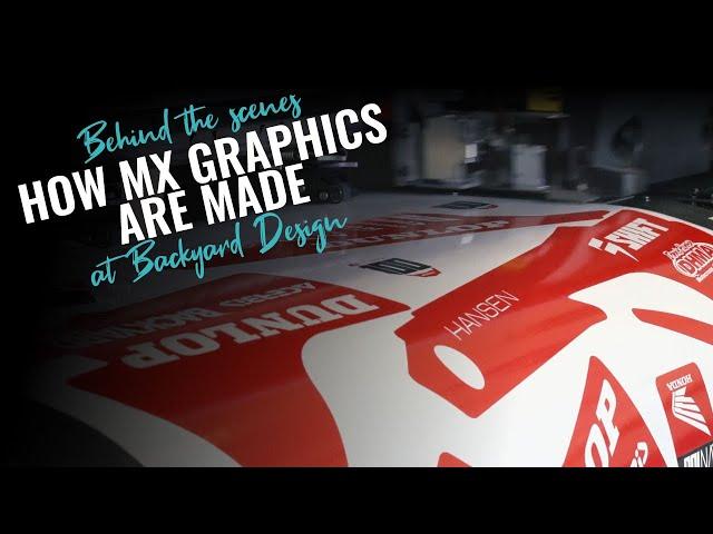 How MX graphics are made | Inhouse tour at Backyard Design | MX Decal company