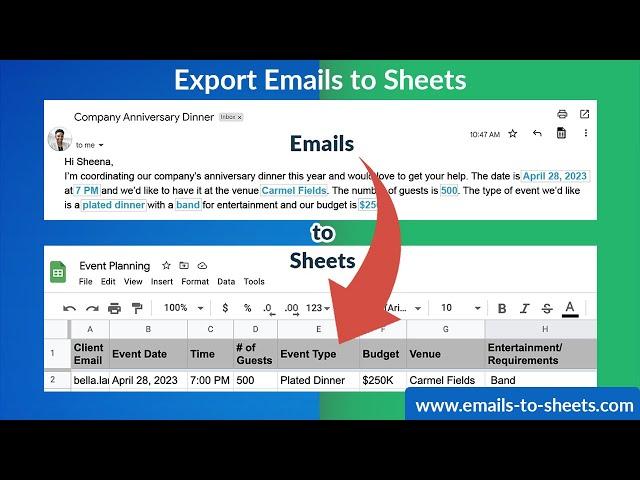 How to Export Gmail to Google Sheets with 1 Click